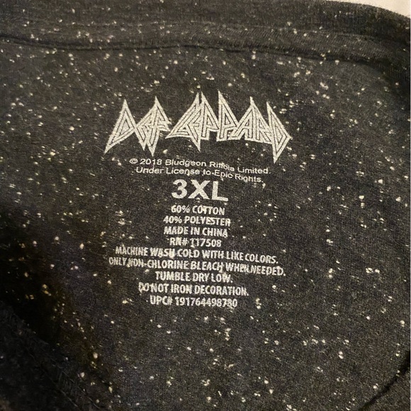 Def Leppard T-shirt Men’s size 3x. NWOT - Picture 2 of 2